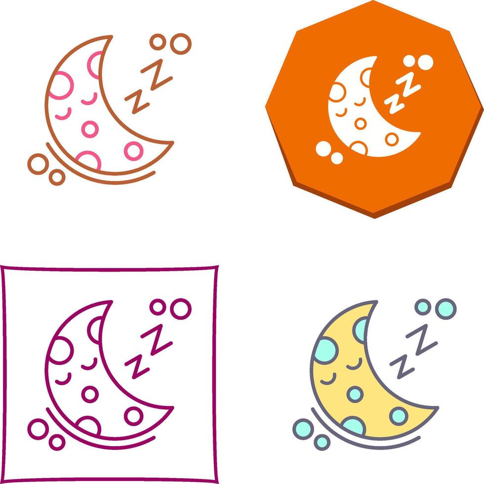 Sleeping Icon Design vector