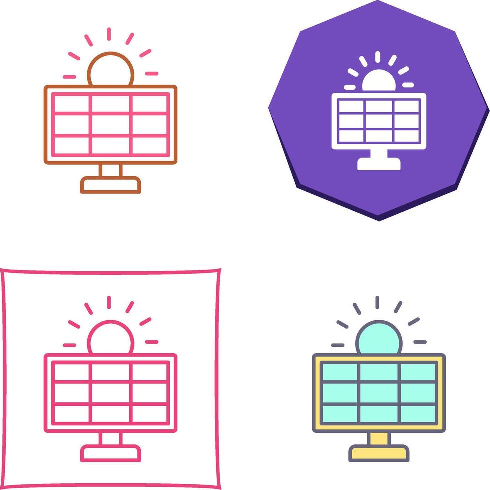 Solar System Icon Design vector