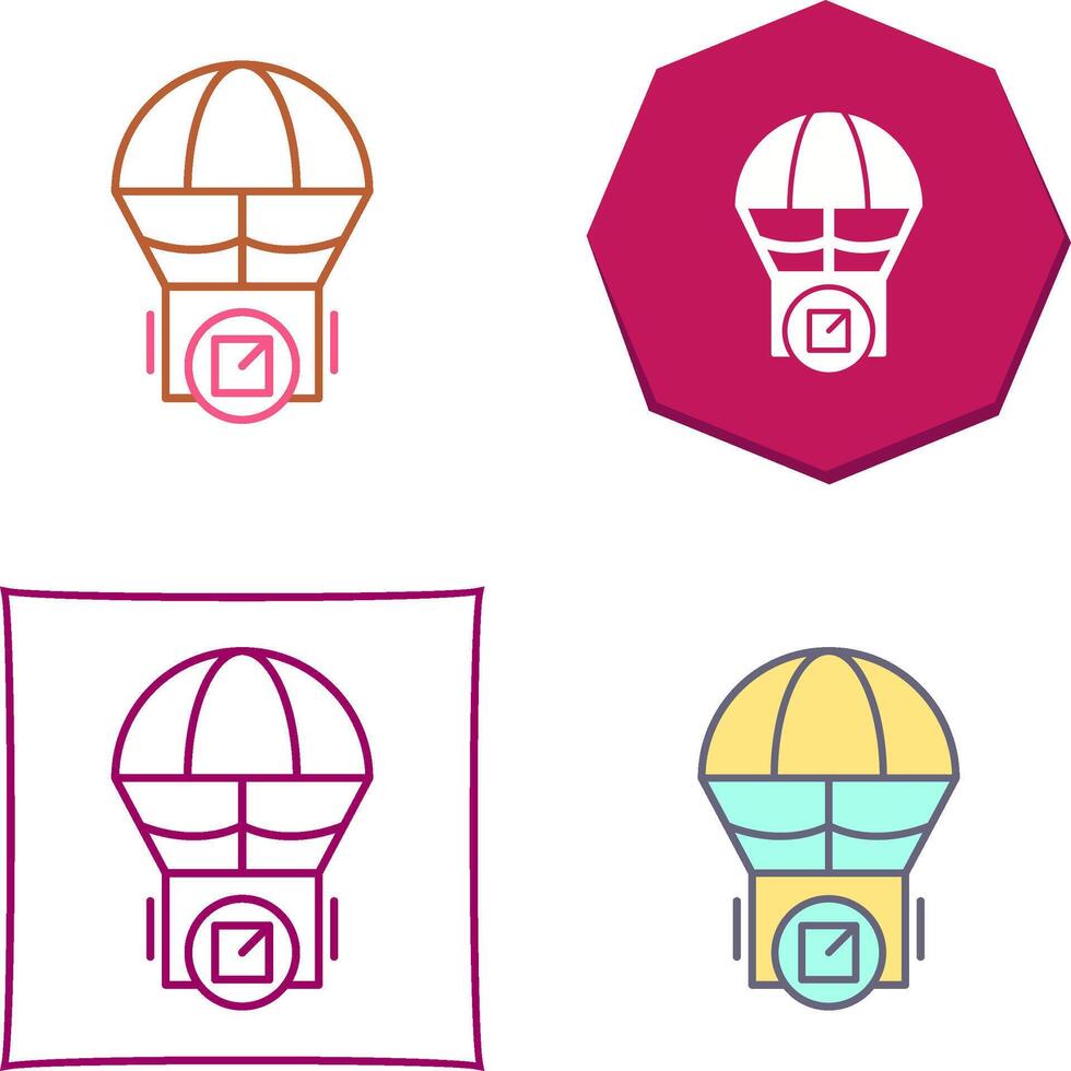 Parachute Icon Design vector