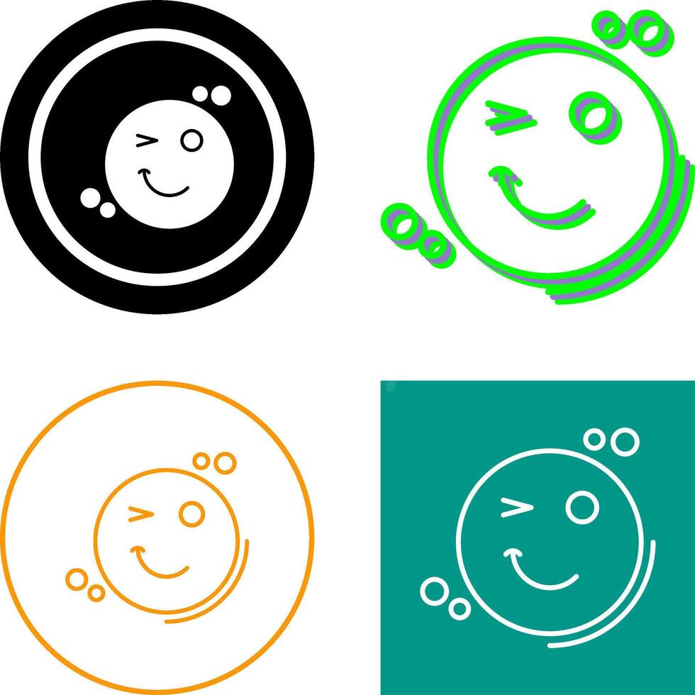 Wink Icon Design vector