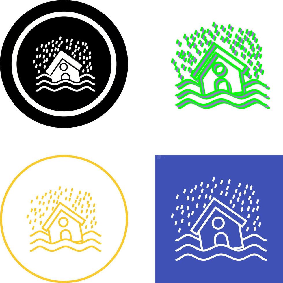 Disaster Icon Design vector
