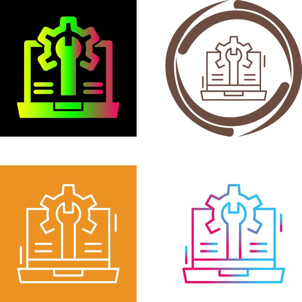 Web Development Icon Design vector