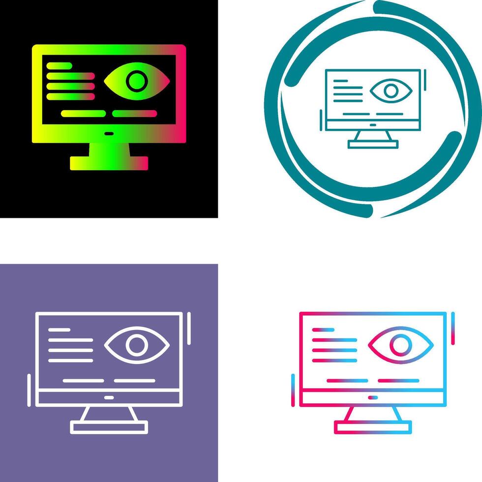 Vision Icon Design vector