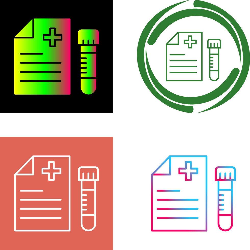 Blood Test Icon Design vector
