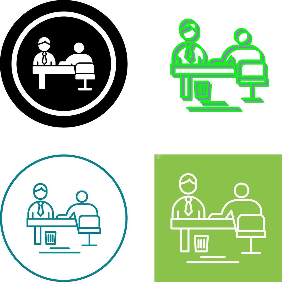 Evaluating work Icon Design vector