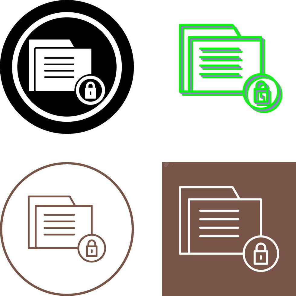 Data Security Icon Design vector