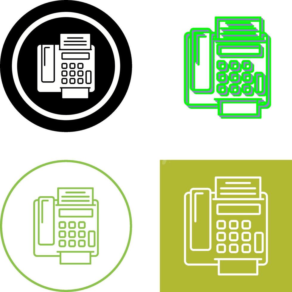 fax Machine Icon Design vector