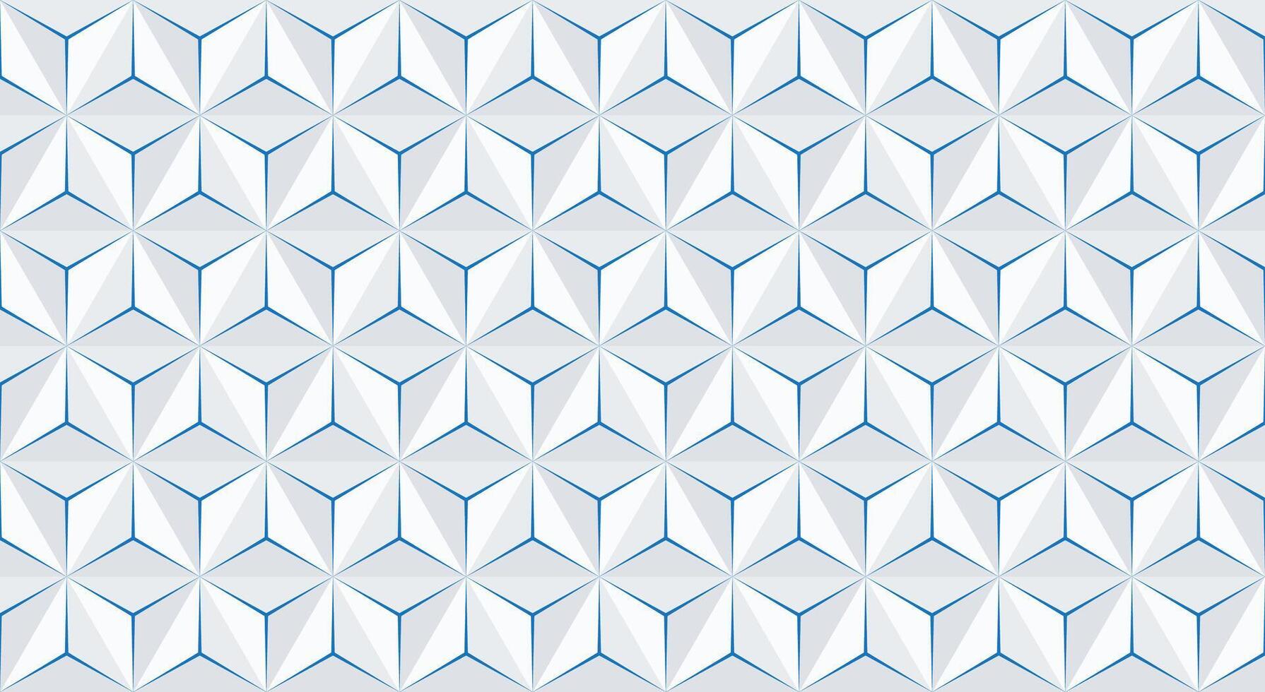 3d Abstract Background with Hexagons, Luxury Whute And Blue Modern Geometric Backgrounds vector