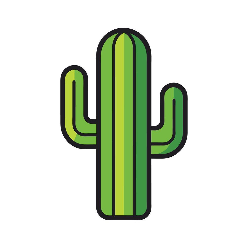 Celebrate with Style Cinco de Mayo Mexican Cactus Icon 3D Design for Trendy Graphics vector