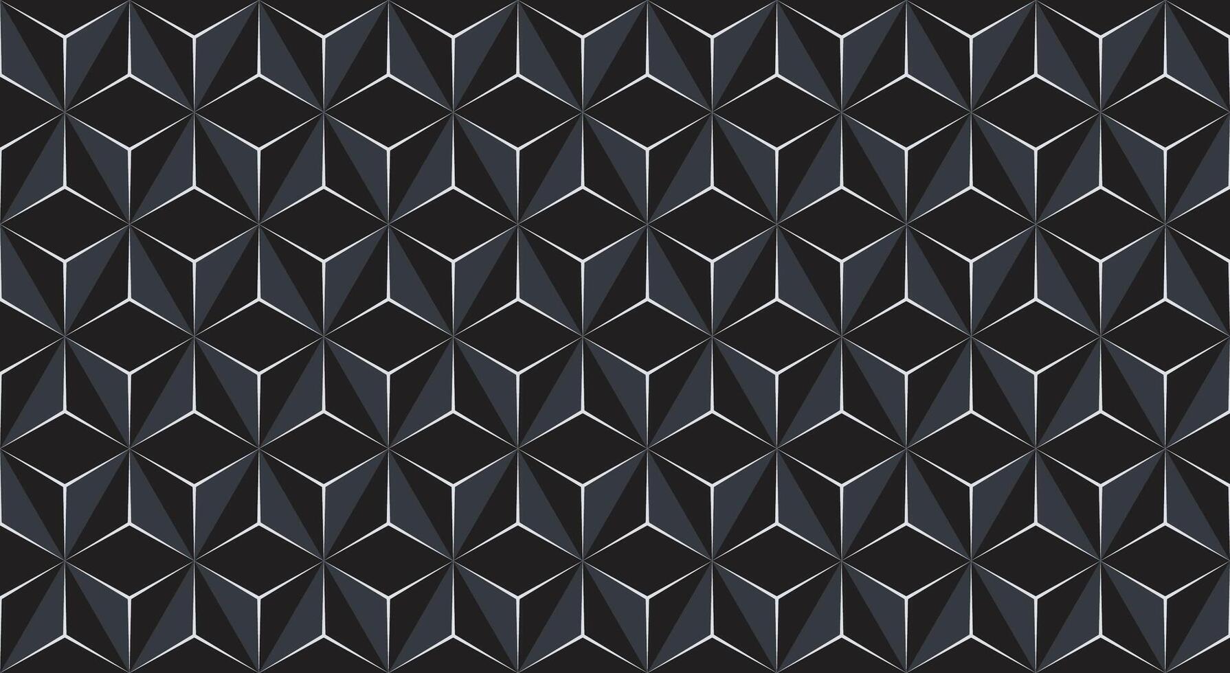 3d Abstract Background with Hexagons, Luxury Black Modern Geometric Backgrounds vector