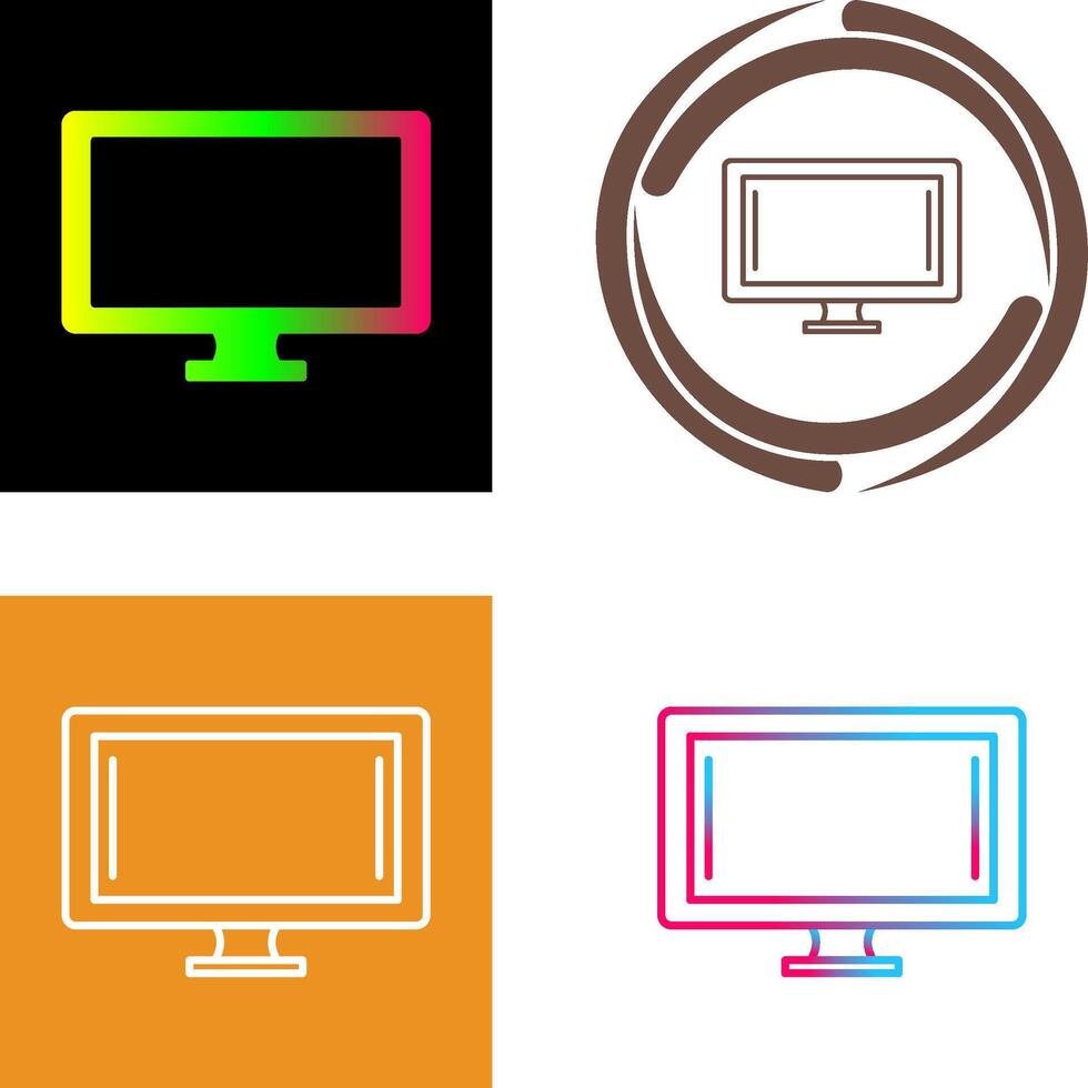 Monitor Icon Design vector