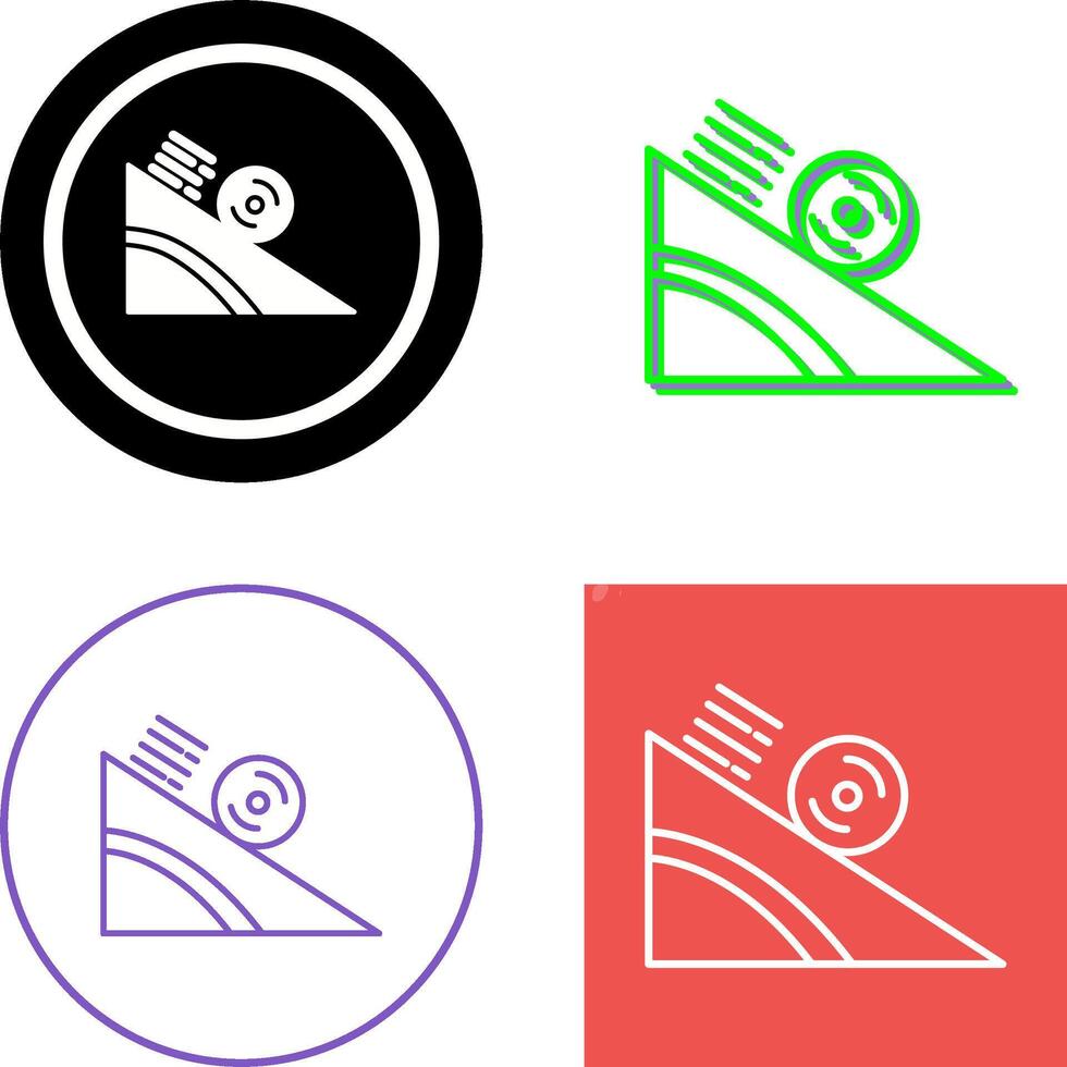 Rolling Icon Design vector