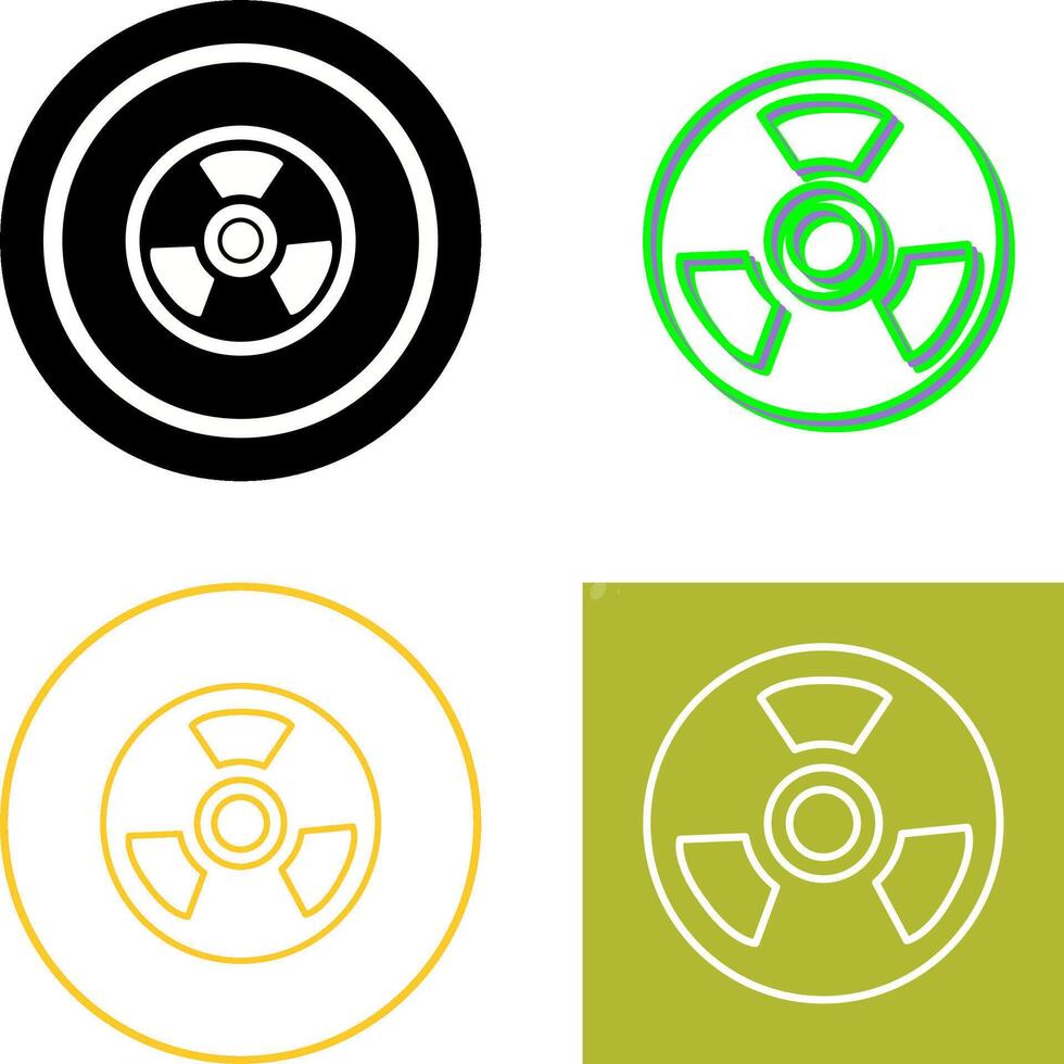 Nuclear Icon Design vector