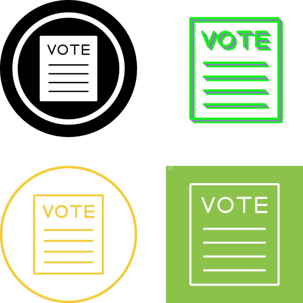 Vote Icon Design vector