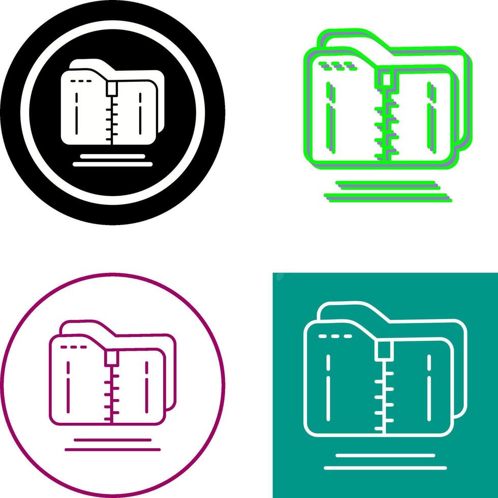 Compressed Icon Design vector