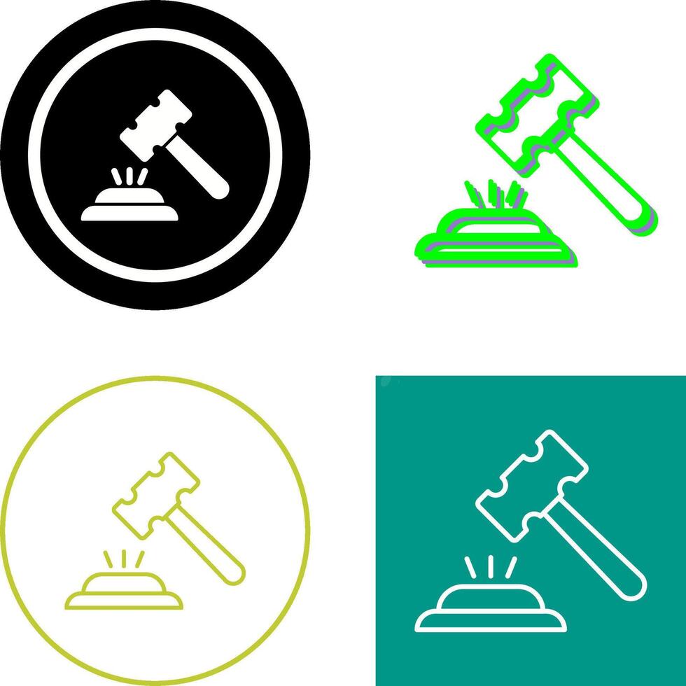 Gavel Icon Design vector