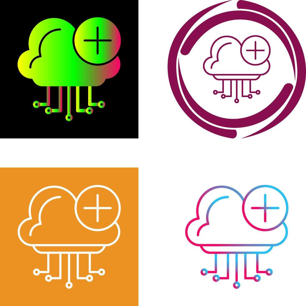Cloud Computing Icon Design vector