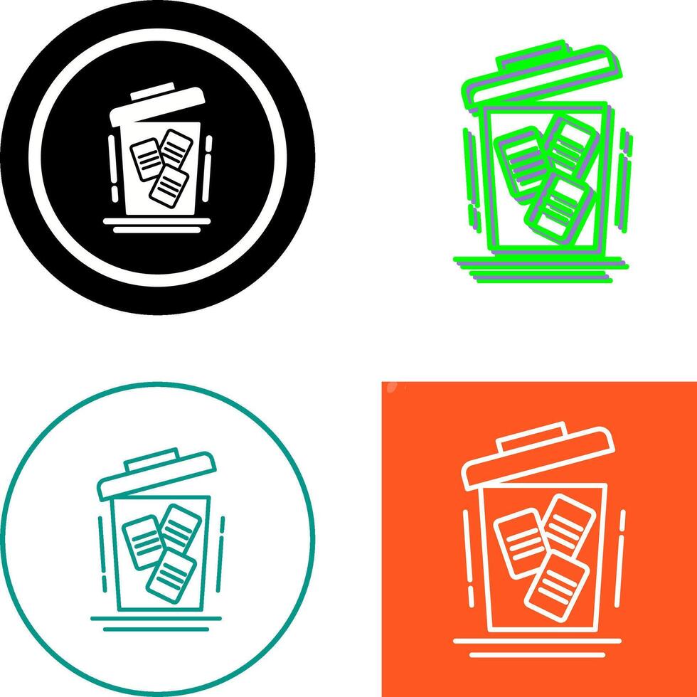Delete Icon Design vector