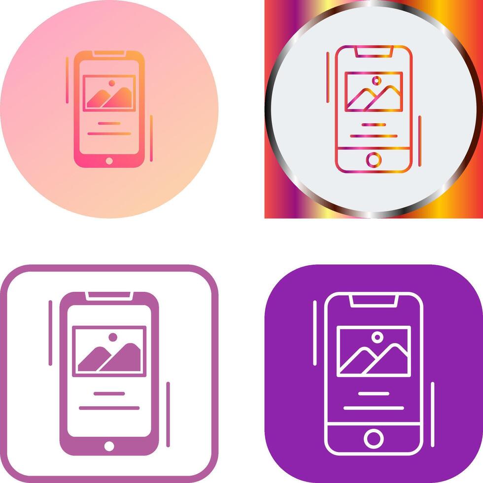 Gallery Icon Design vector