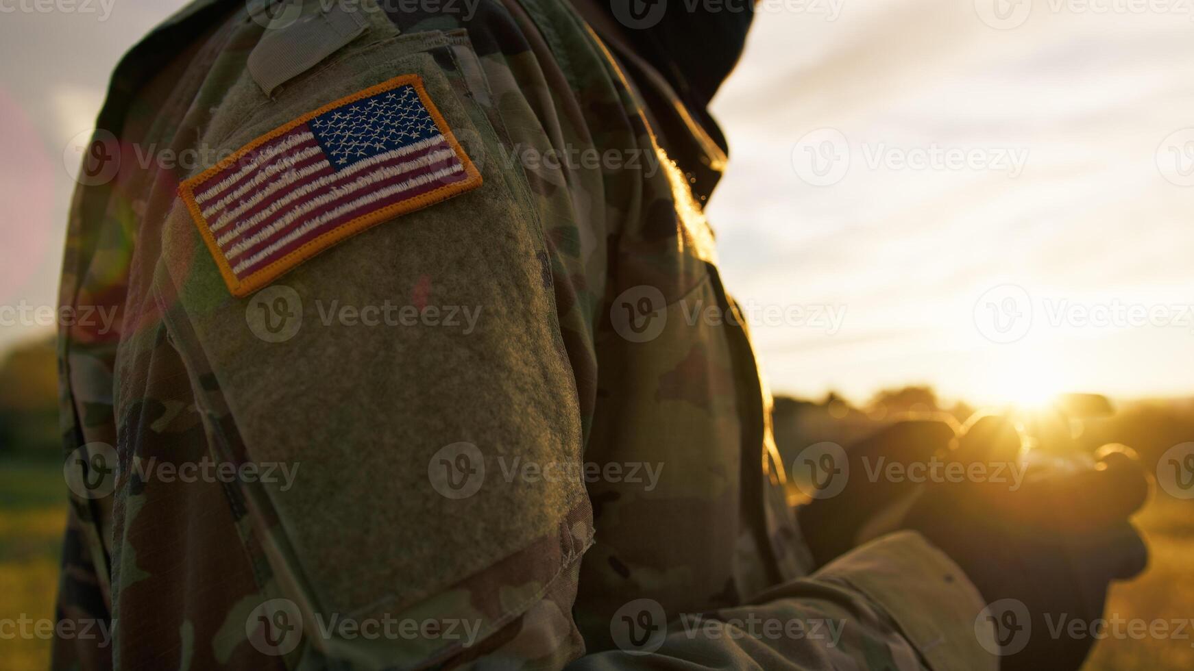 US APR Pilot With Radio Control Outside Controls An Army Drone photo