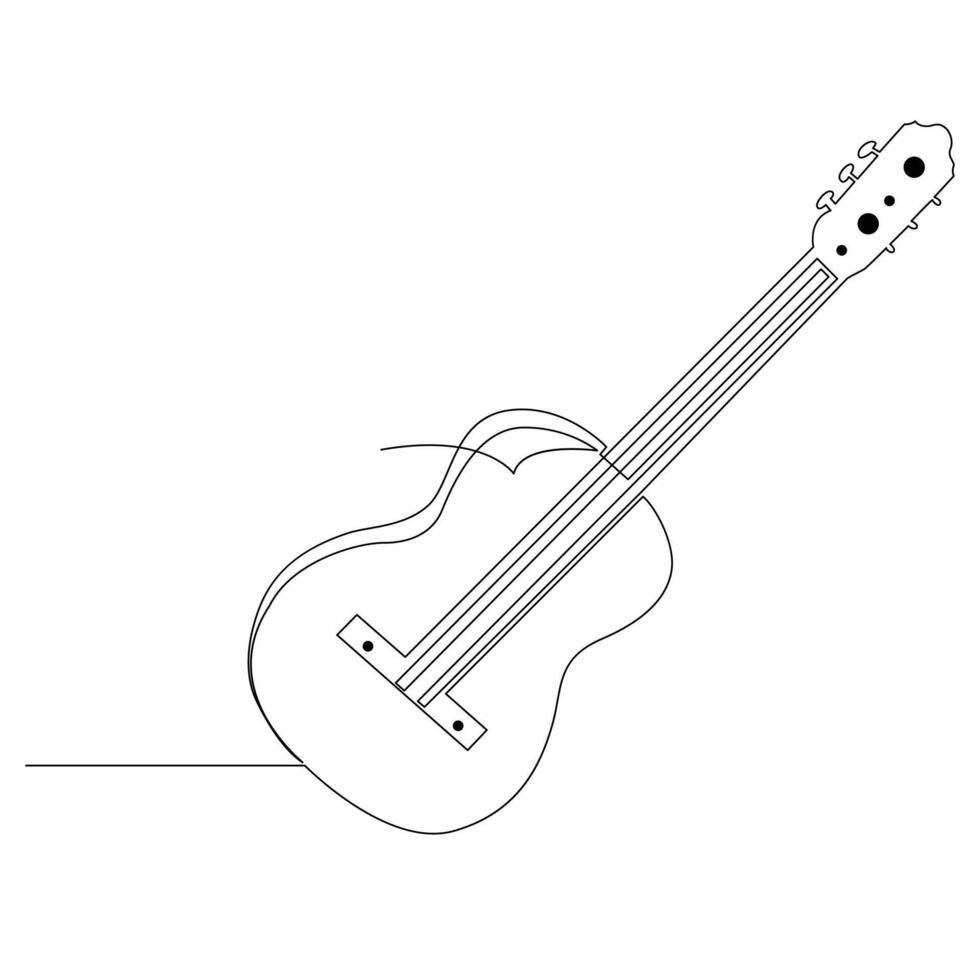 World Music Day Continuous single one line drawing illustration art design vector