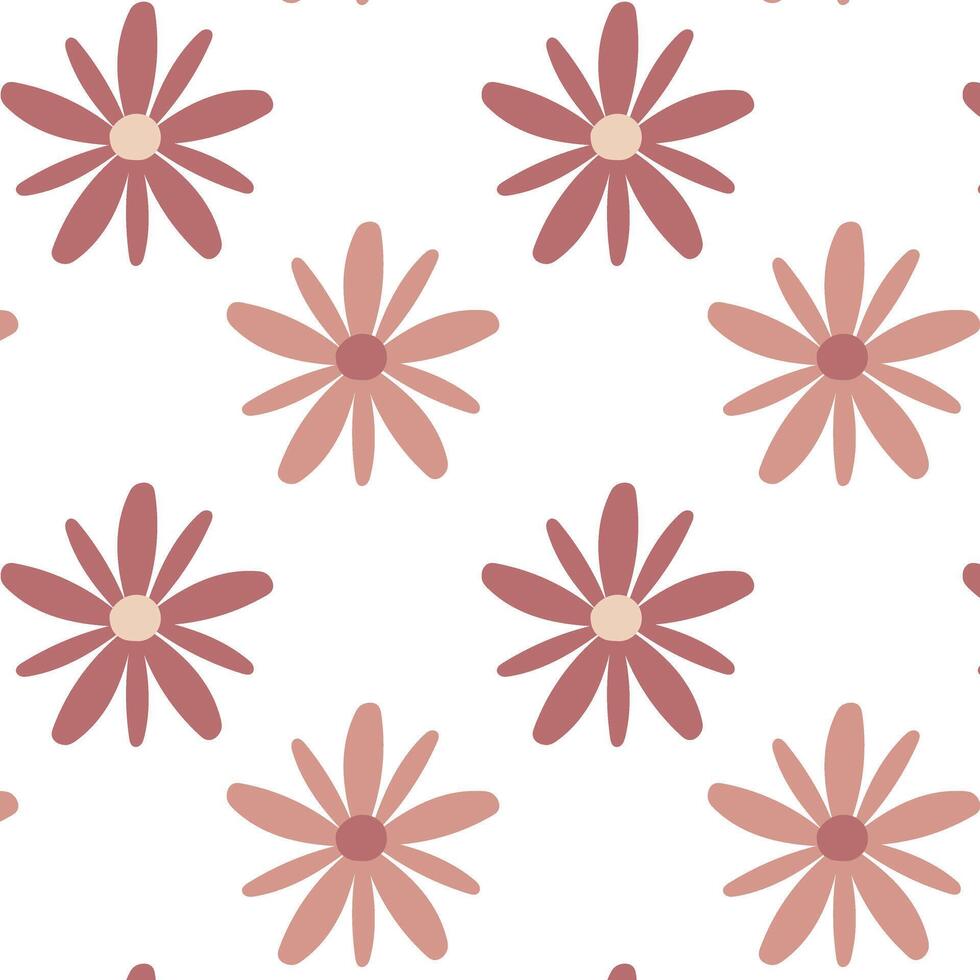 Seamless pattern with flowers, Creative texture for fabrics, packaging, textiles, wallpaper, clothing, floral pattern vector