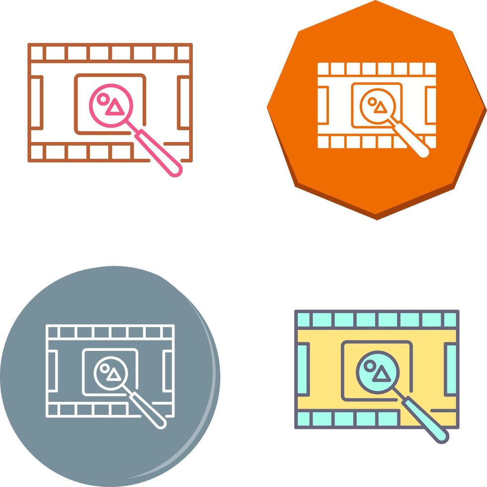 Unique Find Picture Icon Design vector