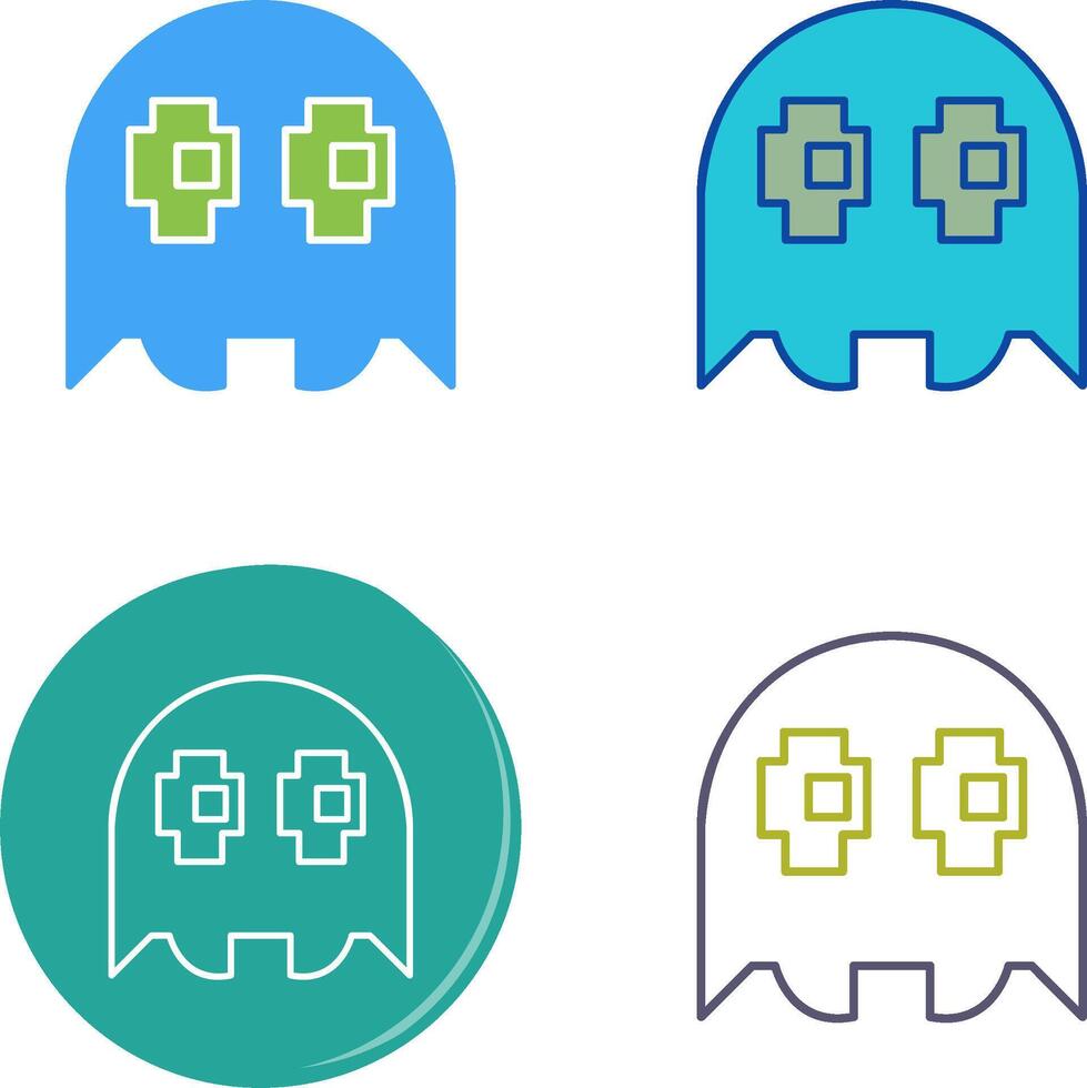 Unique Game Character Icon Design vector