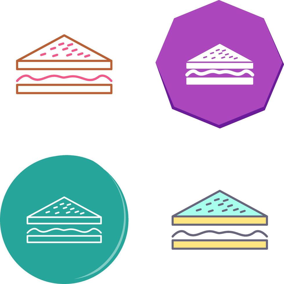 Unique Sandwich Icon Design vector