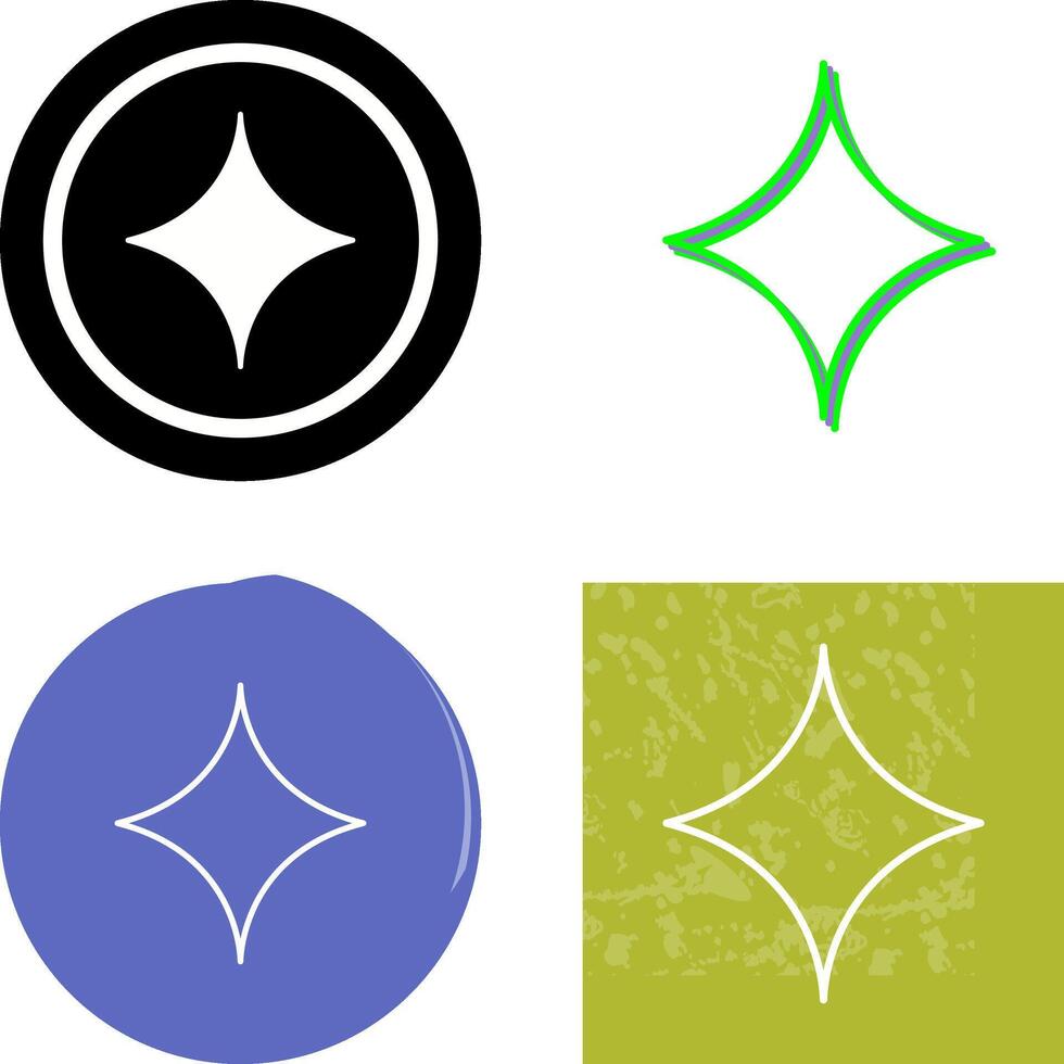 Unique Diamond Icon Design vector