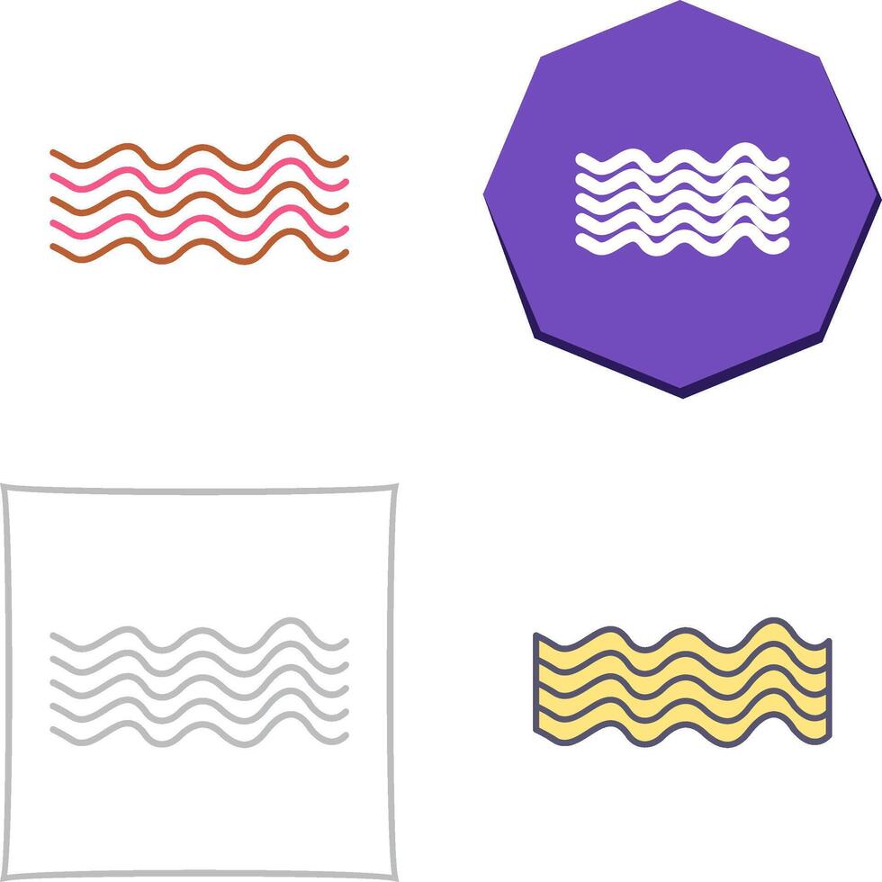 Magnetic Waves Icon Design vector