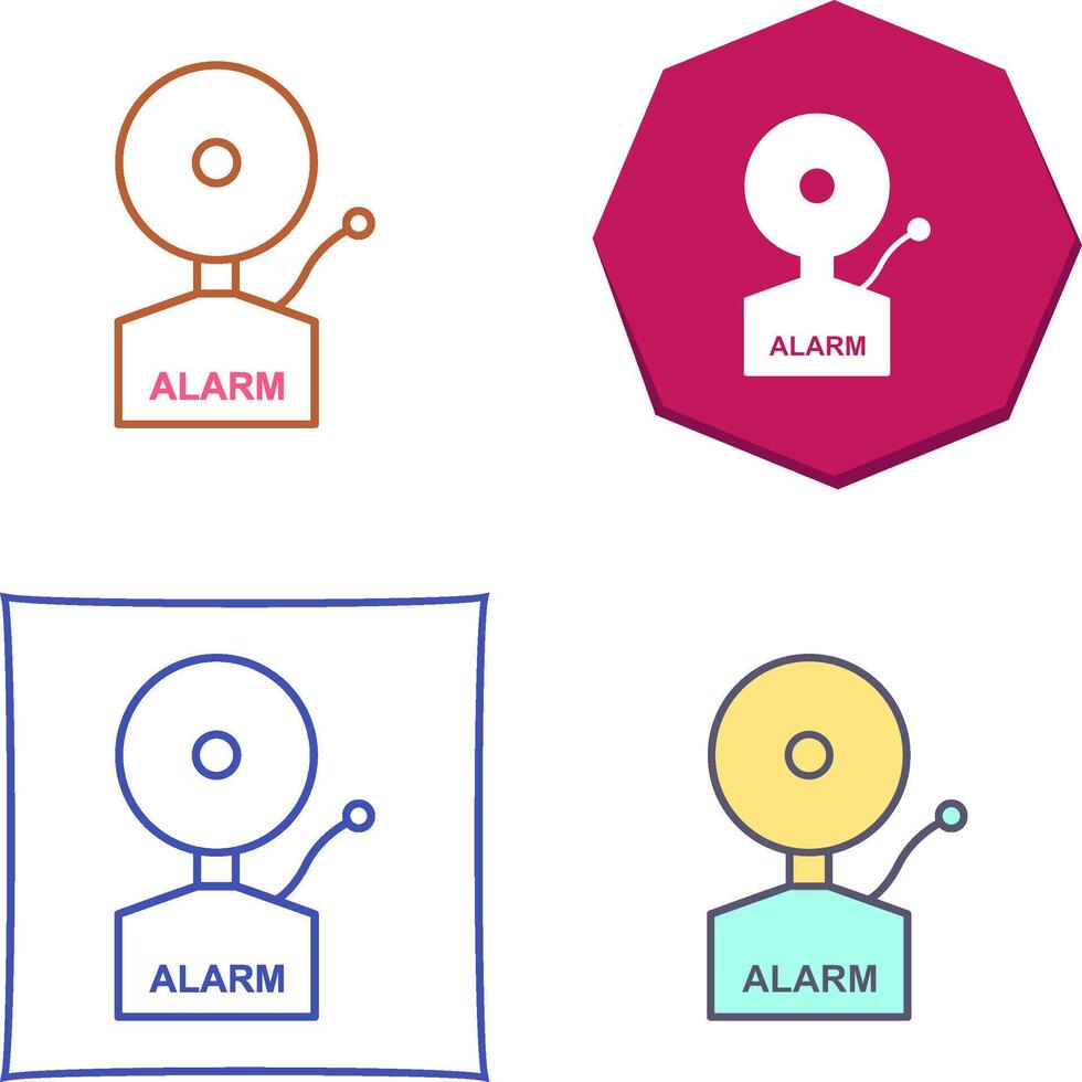 Alarms Icon Design vector