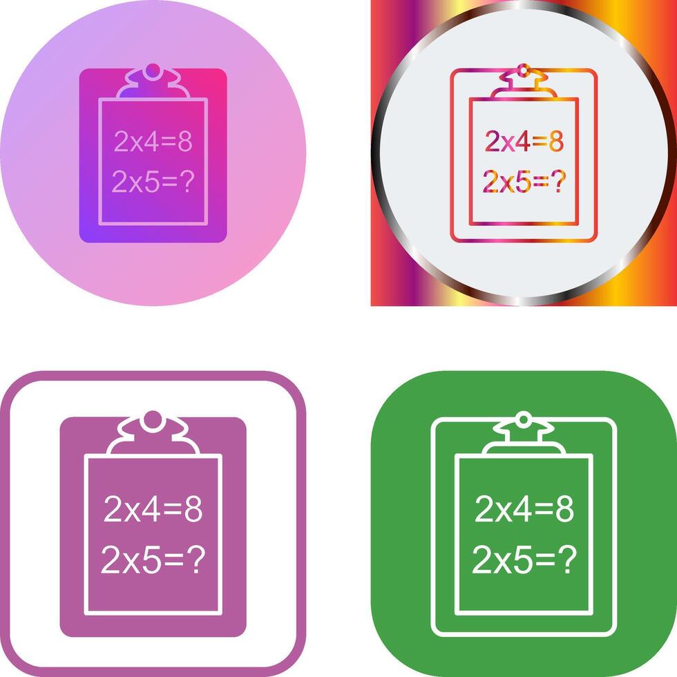 Unique Solving Question Icon Design vector