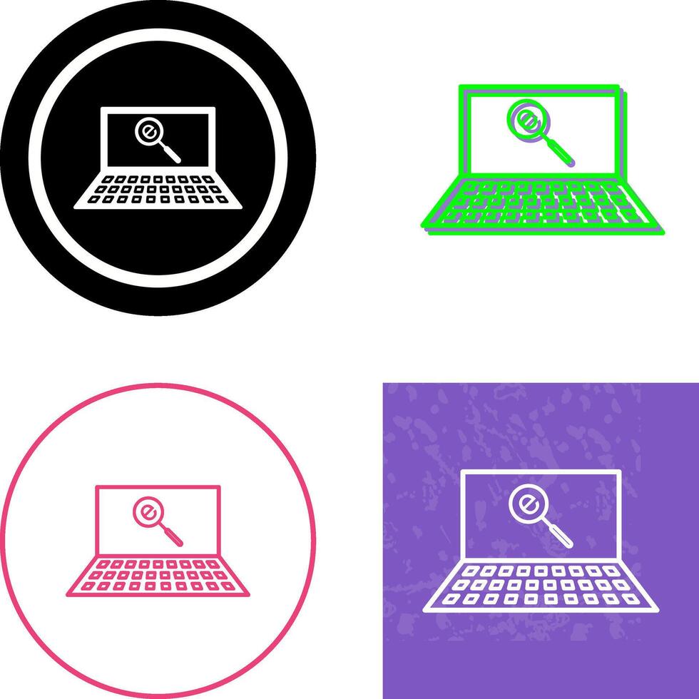 Unique Find on Internet Icon Design vector