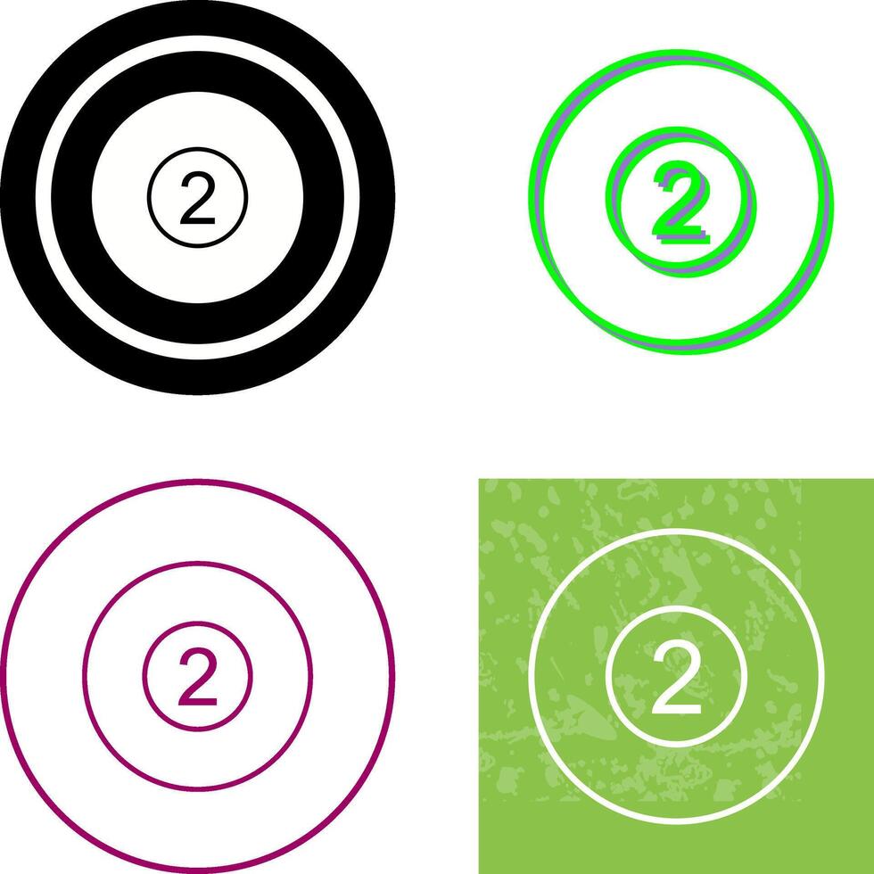 Pool Ball Icon Design vector