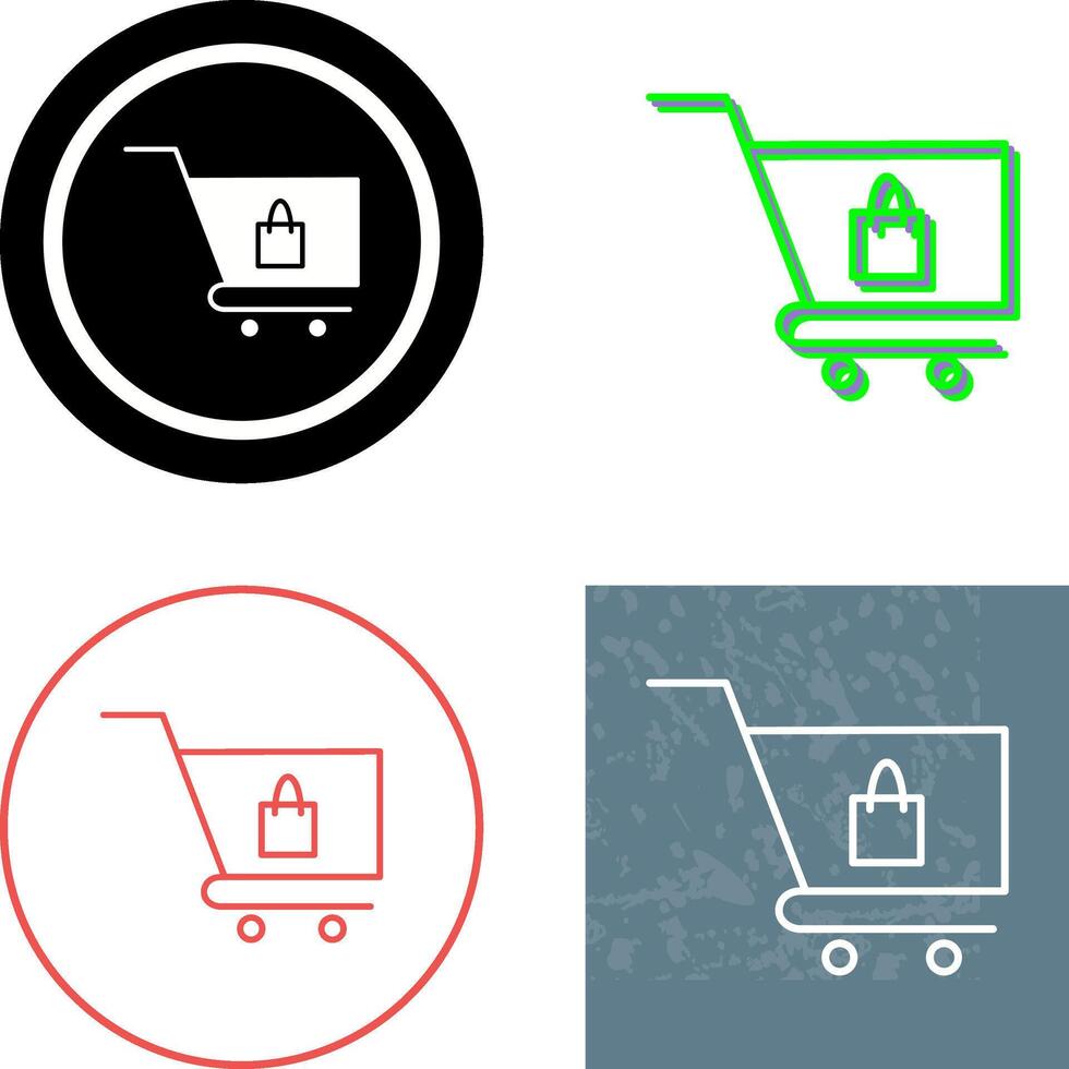 Unique Cart Icon Design vector