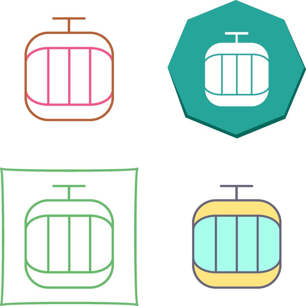 Cable Car Icon Design vector