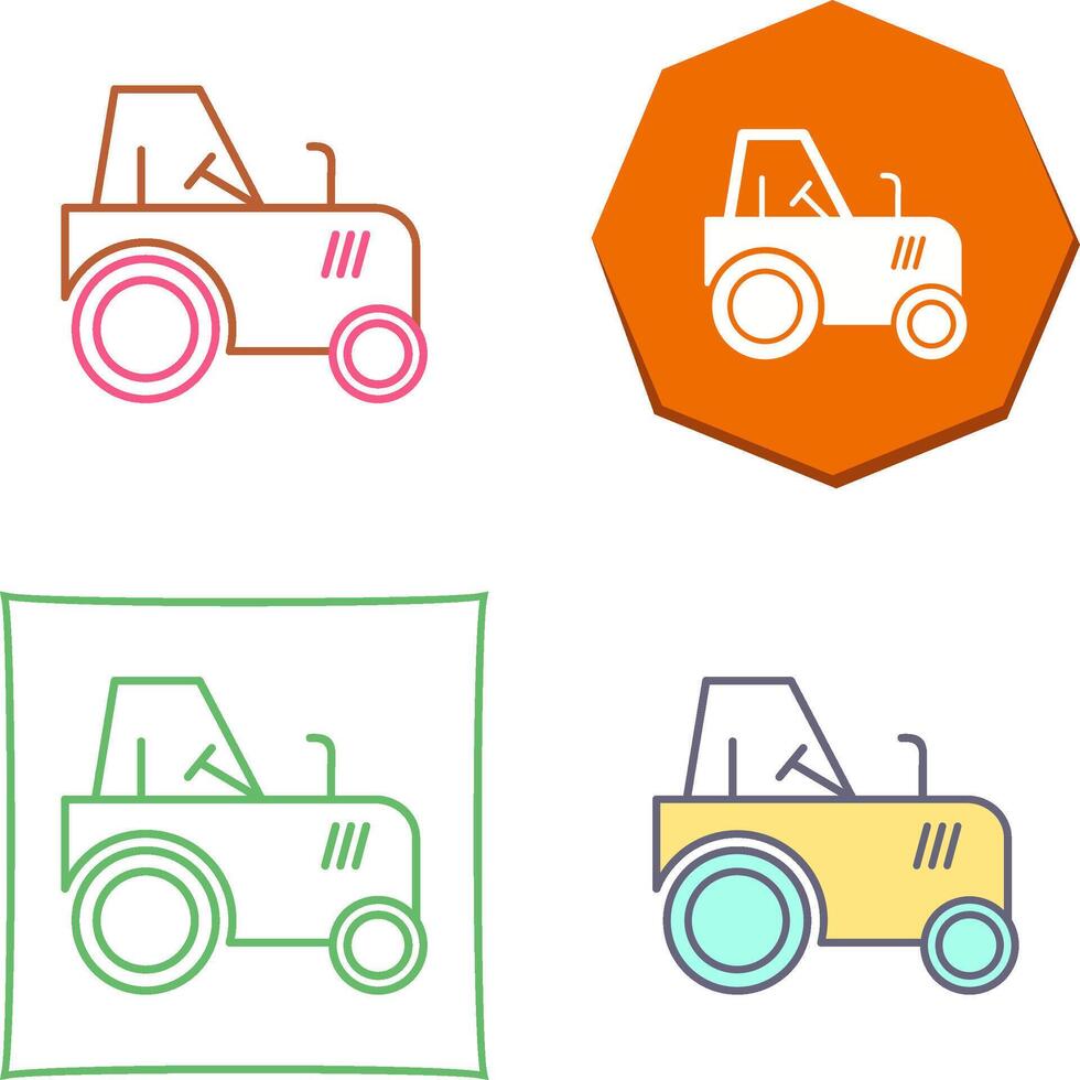 Tractor Icon Design vector