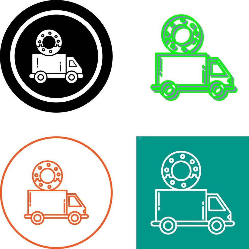 Delivery Truck Icon Design vector
