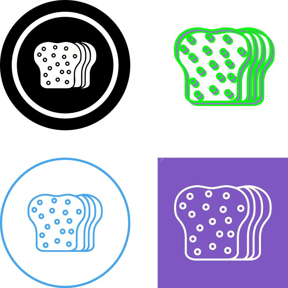 Bread Icon Design vector