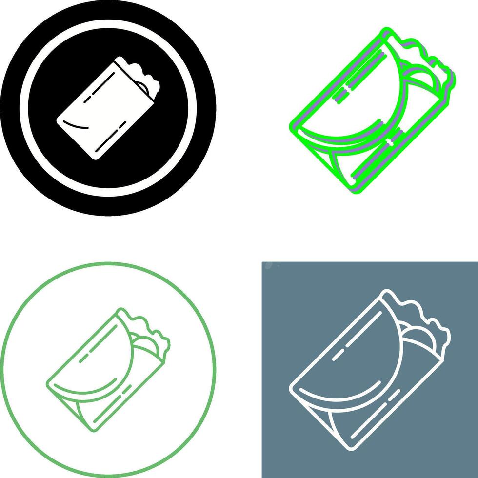 Kebab Icon Design vector