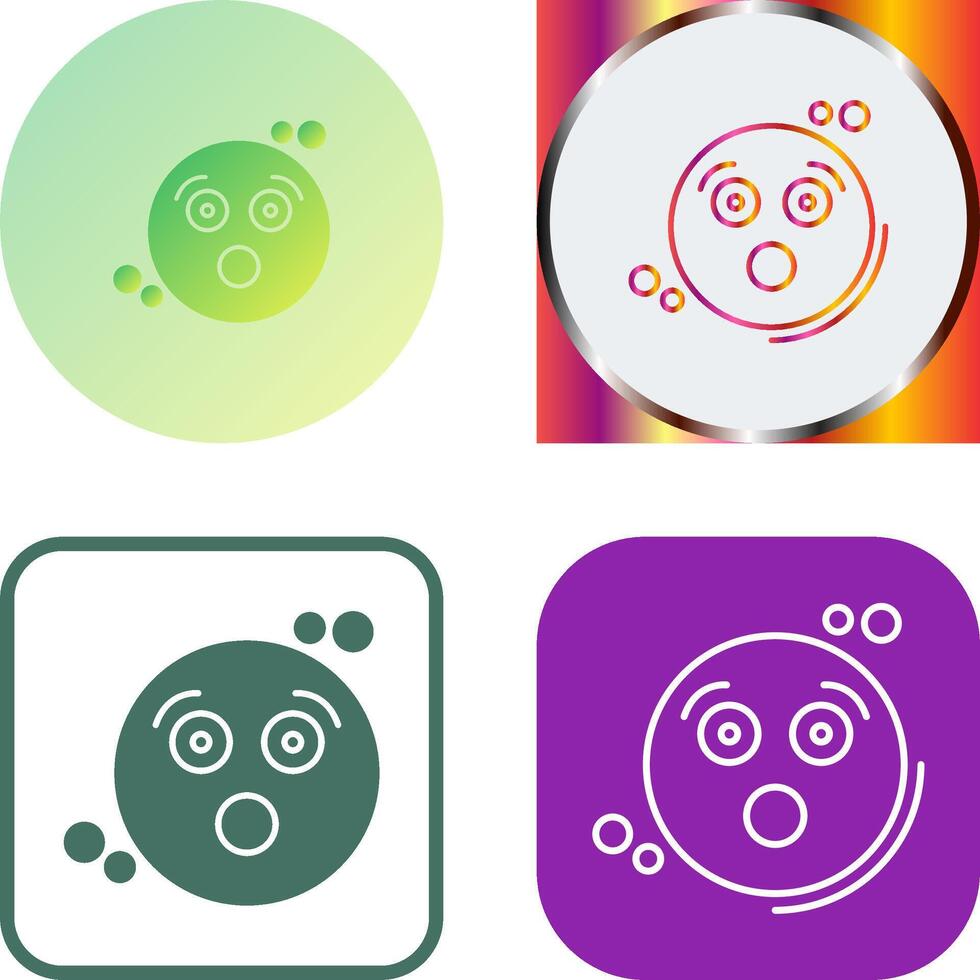 Surprised Icon Design vector