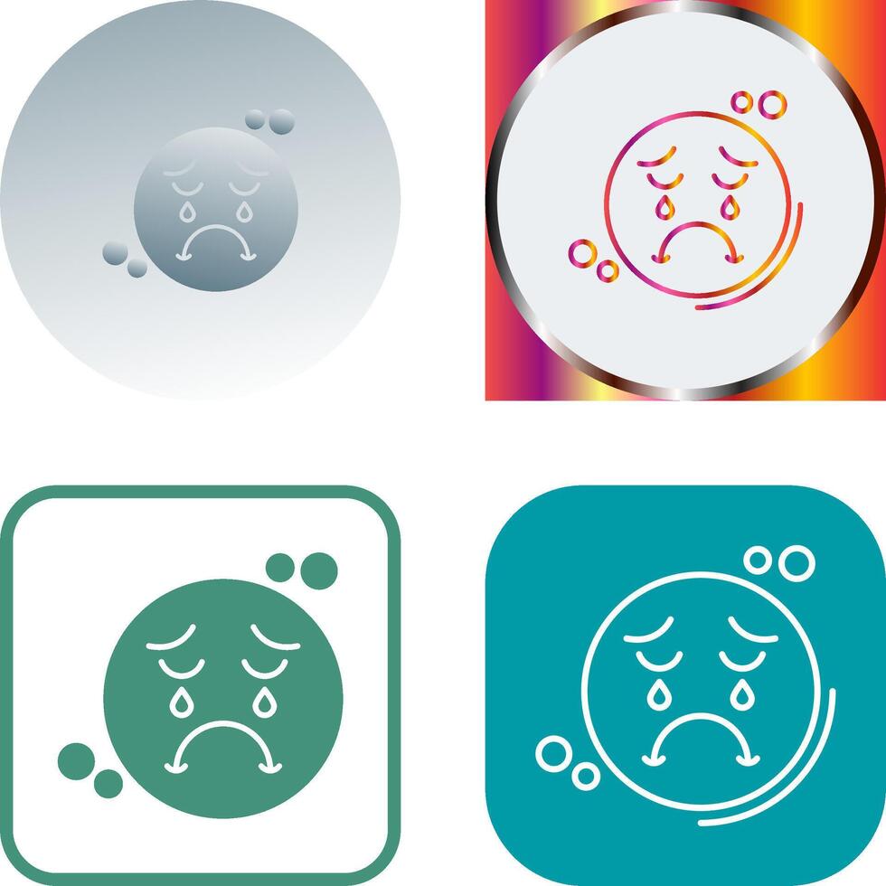 Unhappy Icon Design vector