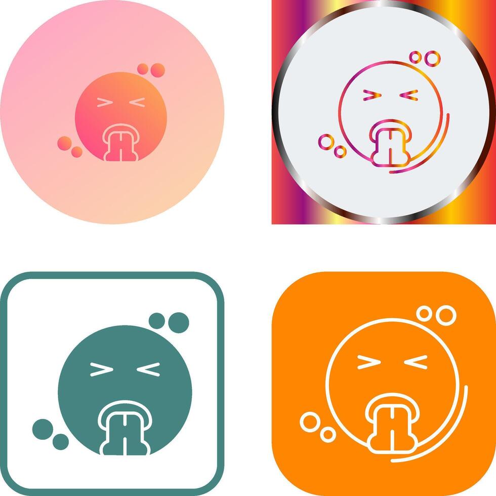 Vomit Icon Design vector