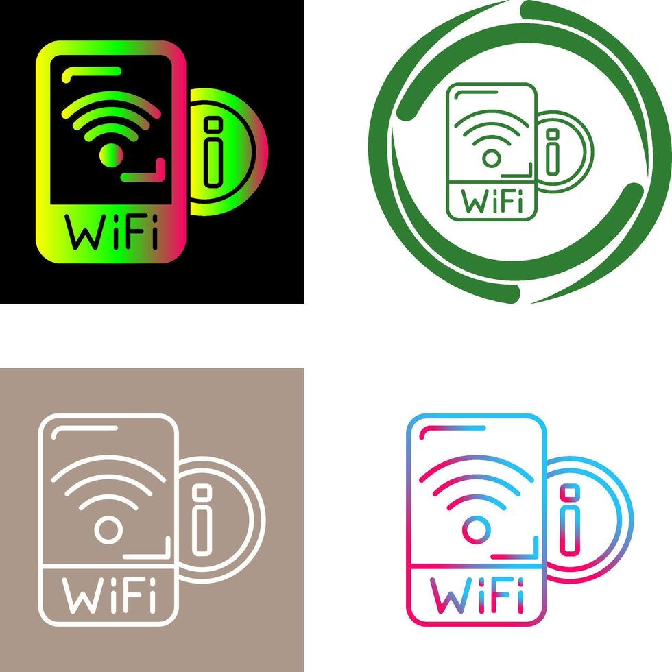 Wifi Signal Icon Design vector