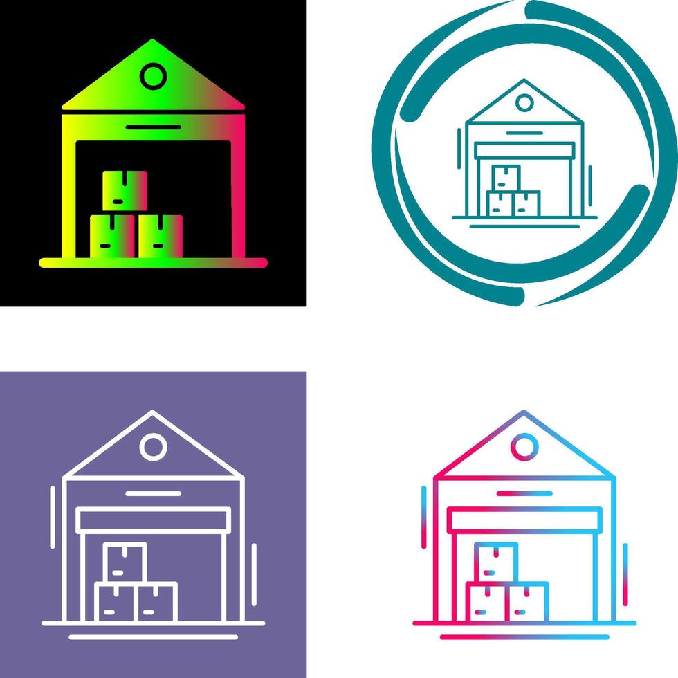 Warehouse Icon Design vector