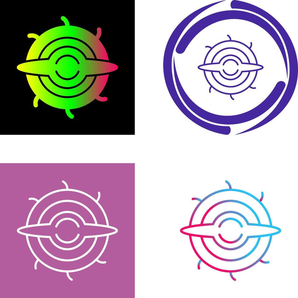 Black Hole Icon Design vector