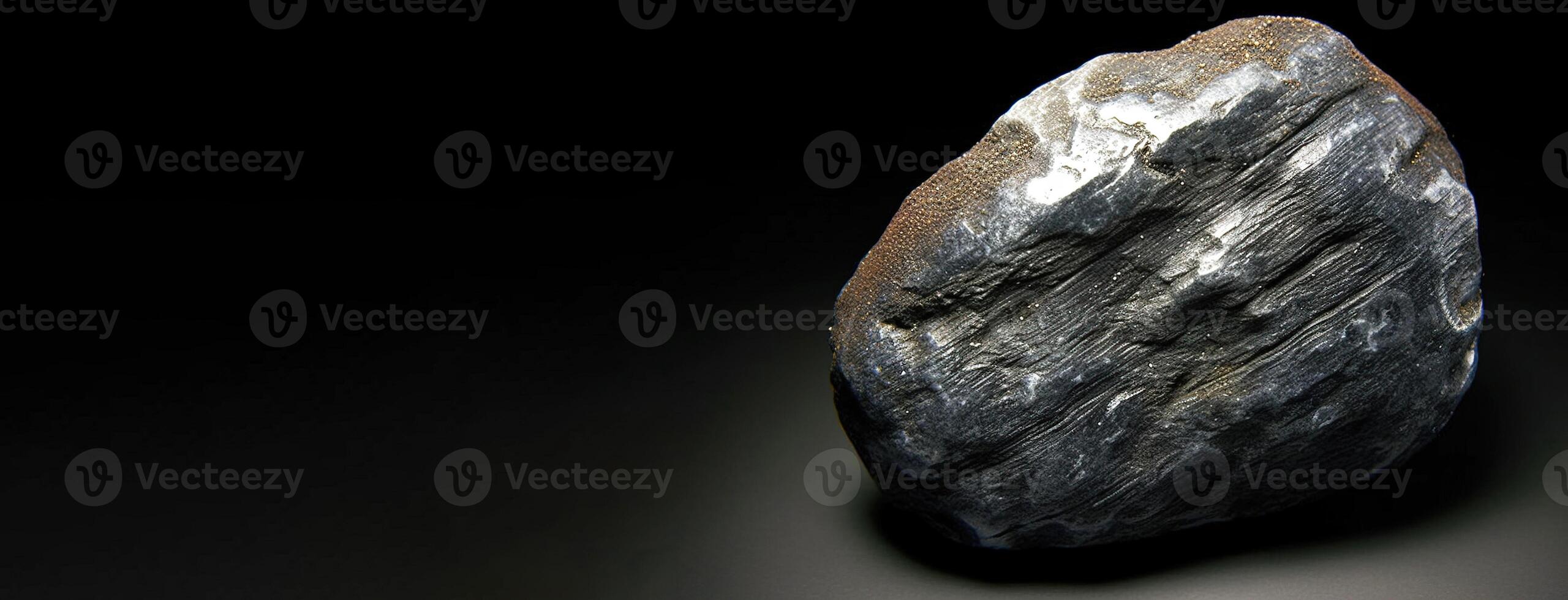 Wurtzite fossil mineral stone. Geological crystalline fossil. Dark background close-up. photo