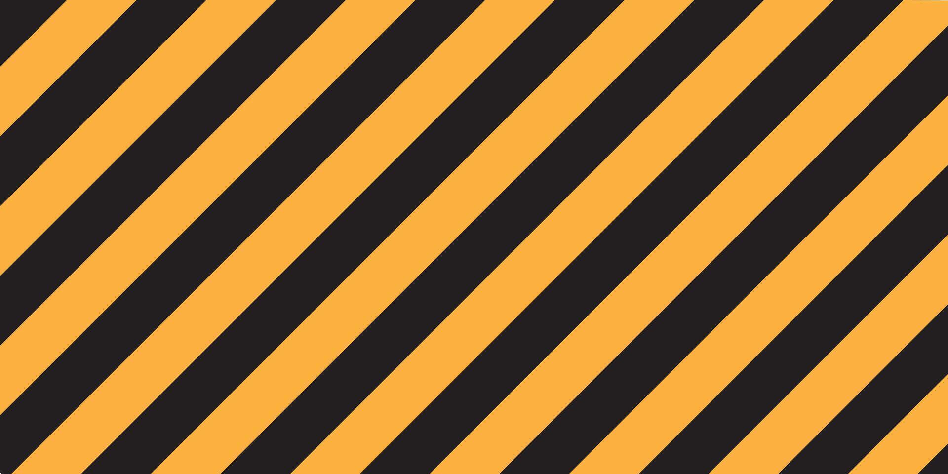 Warning yellow black diagonal stripes line. Safety stripe warning caution hazard danger road vector