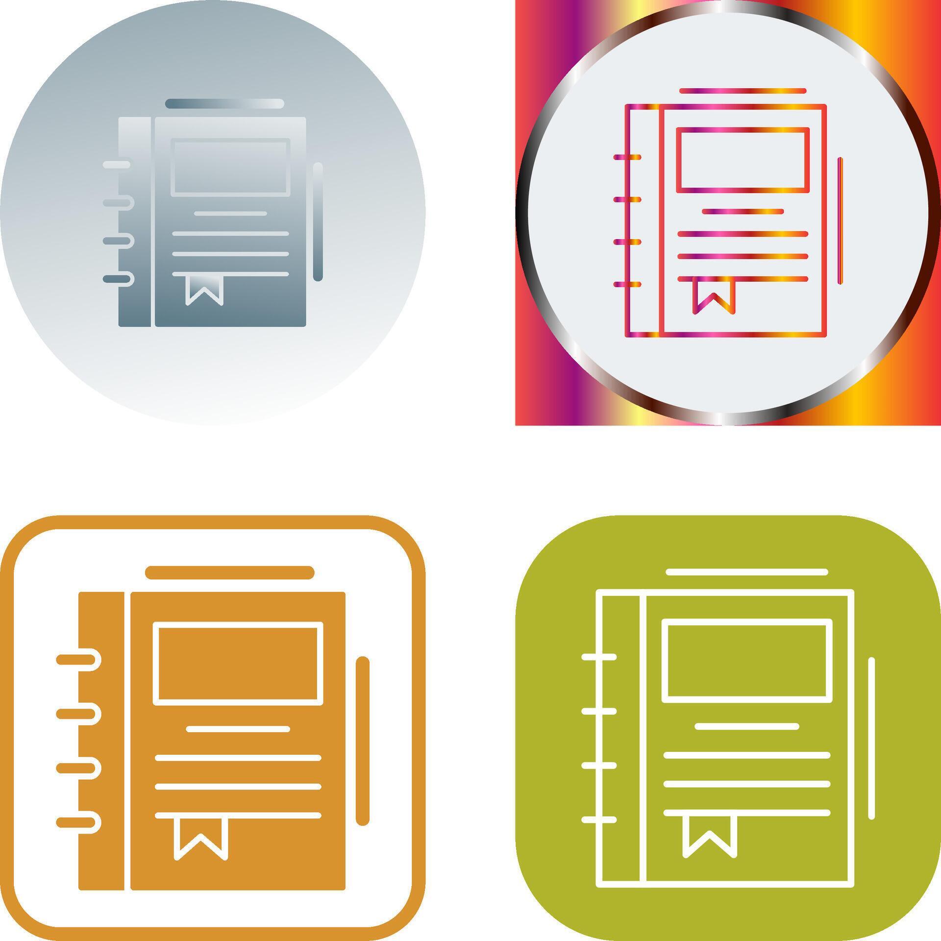 Spring Notebook Icon Design 44041147 Vector Art at Vecteezy